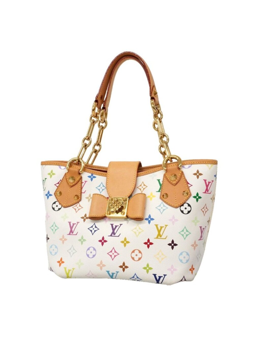 Louis Vuitton Tote Bag Monogram Multicolor Annie MM Blanc